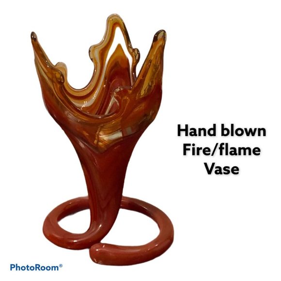 Vintage Hand Blown Glass vase or Sculpture - Picture 1 of 3